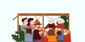 卡通家庭