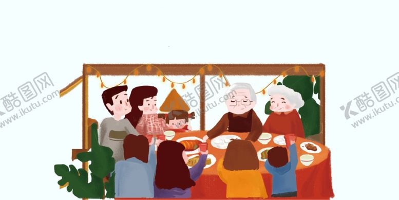 编号：33251910171617232815【酷图网】源文件下载-卡通家庭