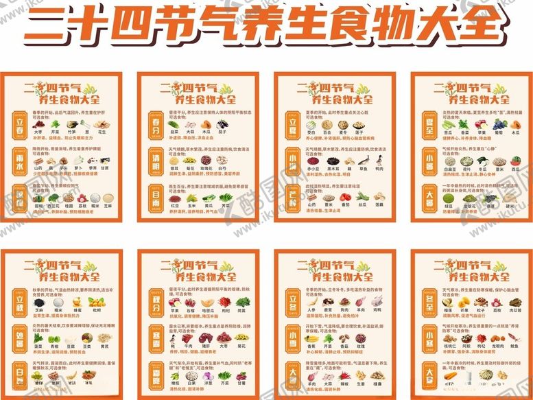 编号：73065606271617121941【酷图网】源文件下载-24节气食品大全