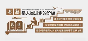 阅读文化墙小学图书室室