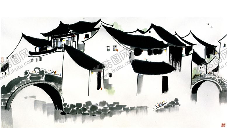 编号：46475305161526296230【酷图网】源文件下载-山水风景水墨国画