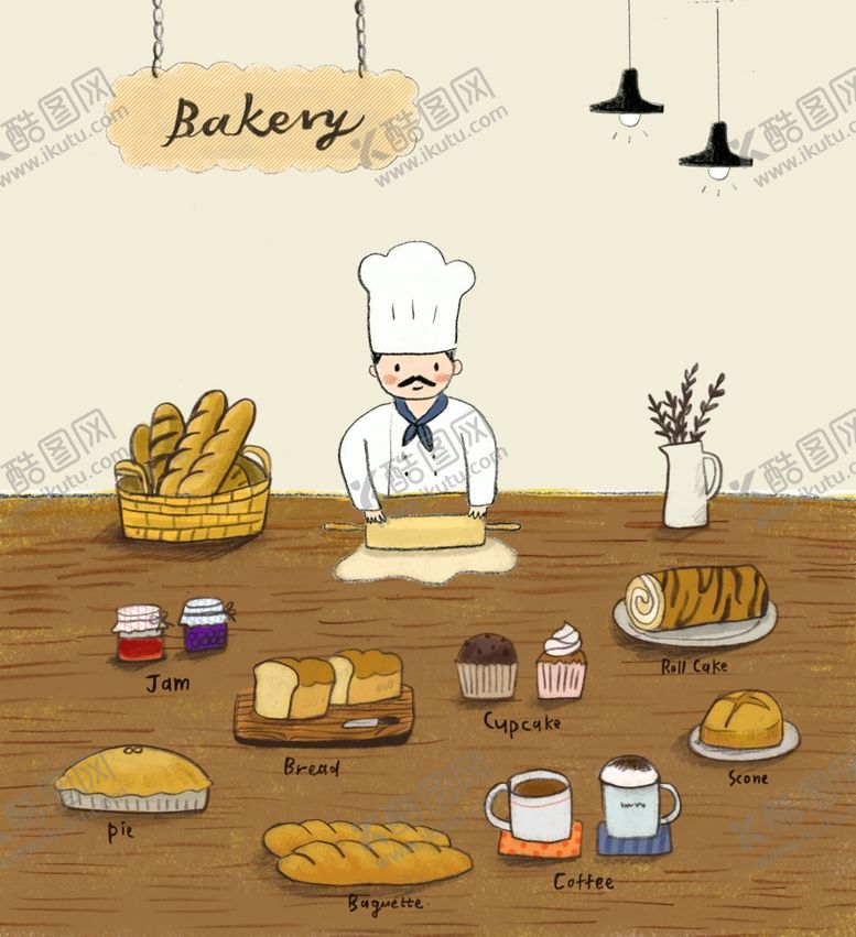 编号：99706610291430293945【酷图网】源文件下载-手绘餐饮美食