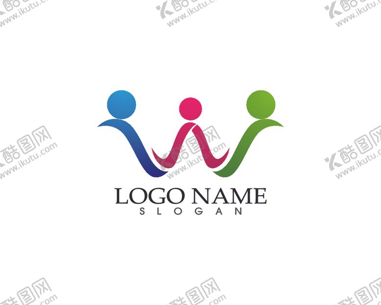 编号：91291711010044266397【酷图网】源文件下载-抽象人物图标