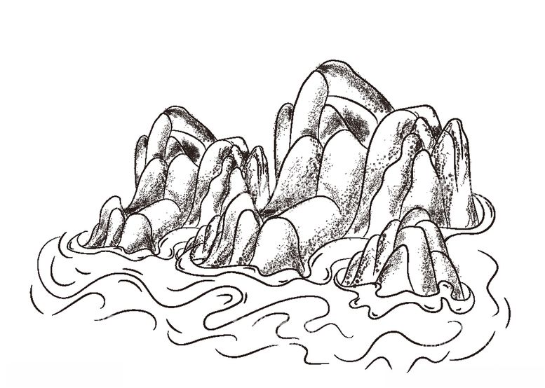 编号：87244803102314459598【酷图网】源文件下载-手绘线条山