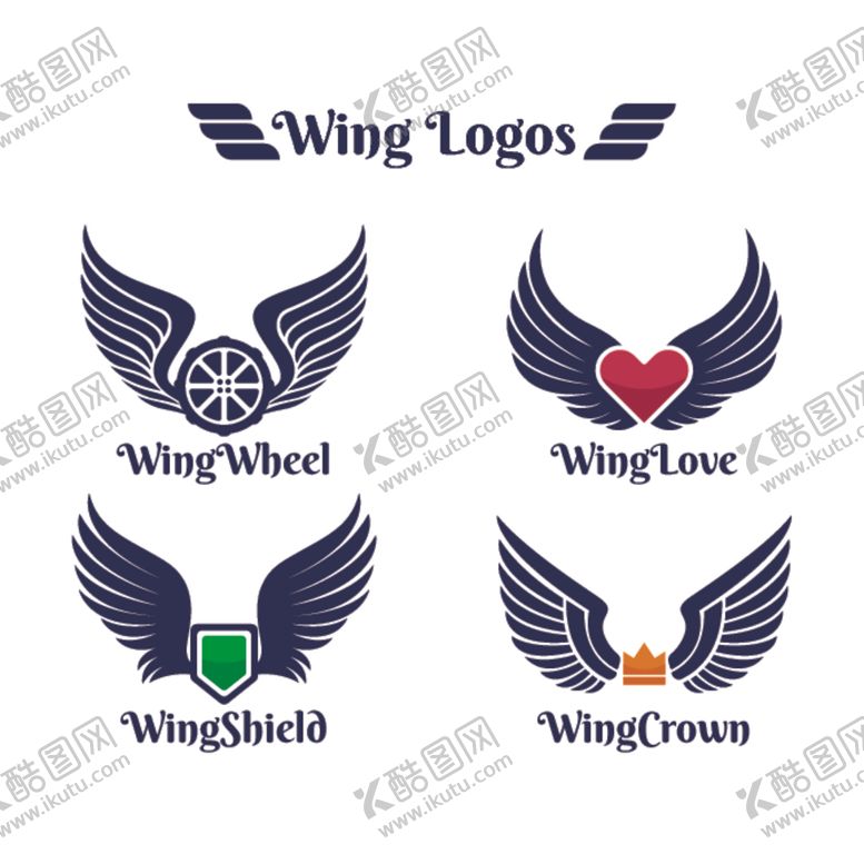 编号：50868909280128359288【酷图网】源文件下载-翅膀logo