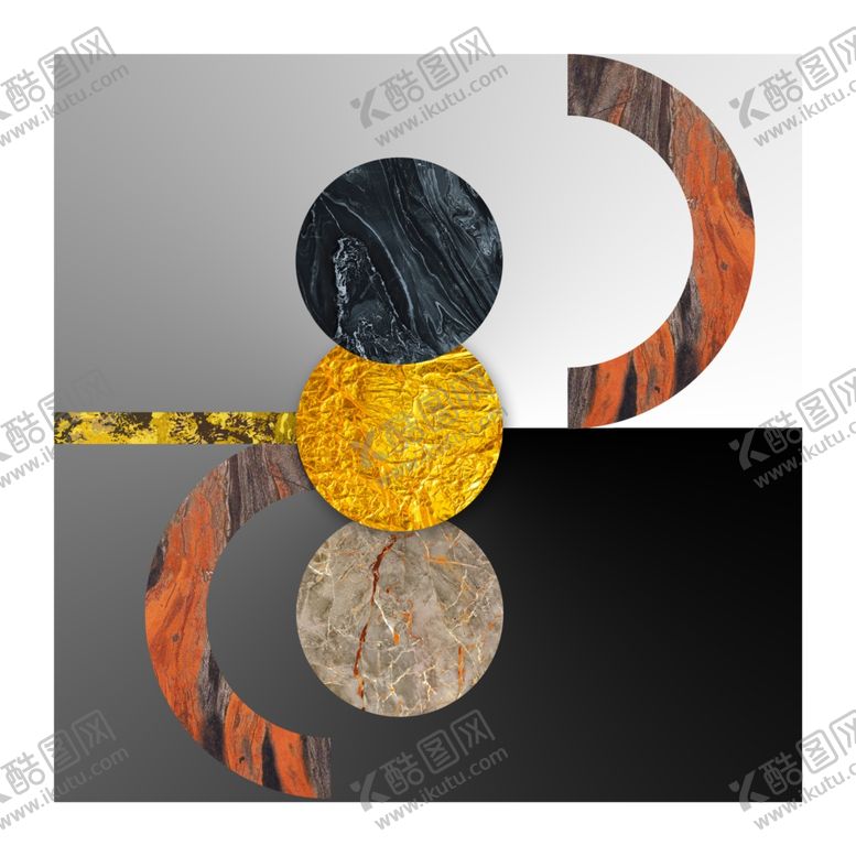 编号：91882709291900012872【酷图网】源文件下载-抽象几何装饰画晶瓷画