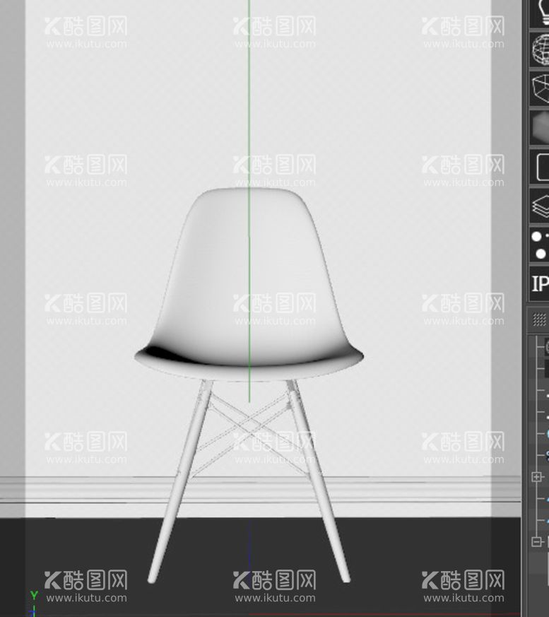 编号：89204610232338223969【酷图网】源文件下载-C4D模型现代简约椅子