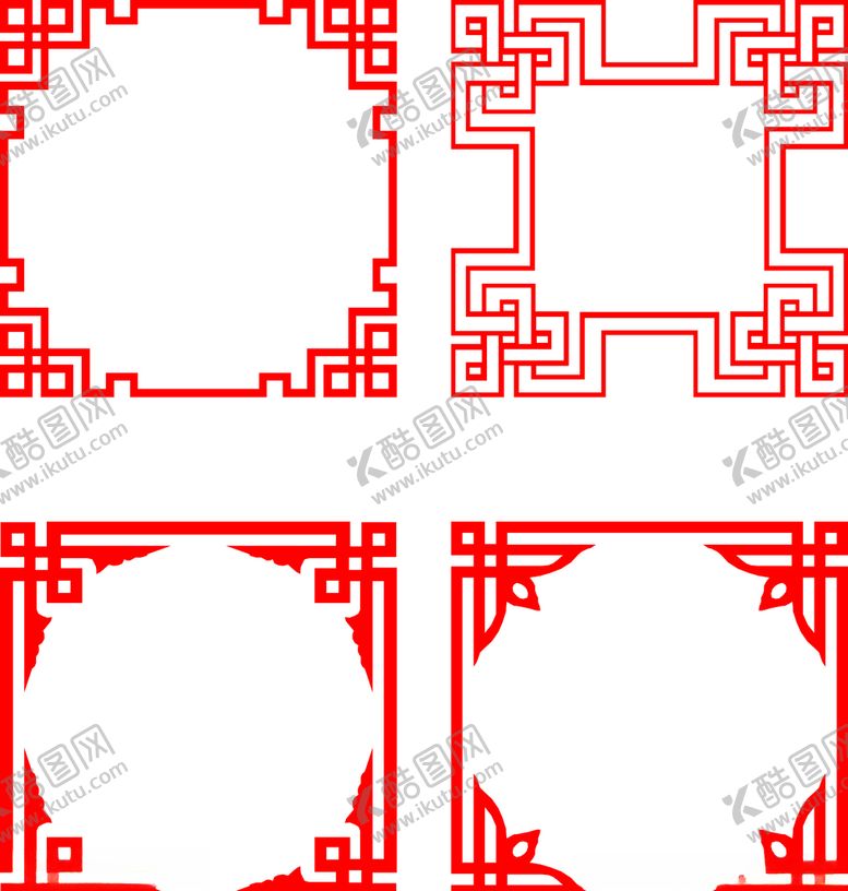 编号：74541211010439041045【酷图网】源文件下载-中国风中式窗花纹理CDR矢量