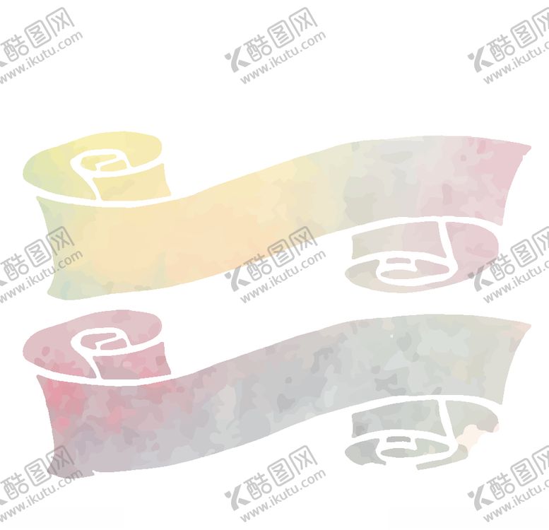 编号：18253507080121429305【酷图网】源文件下载-矢量水彩标签元素