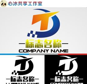 科技logo矢量字母字母矢量图制作