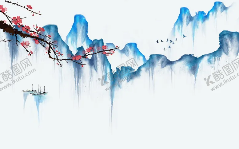 编号：81634011211918462494【酷图网】源文件下载-水墨山水画