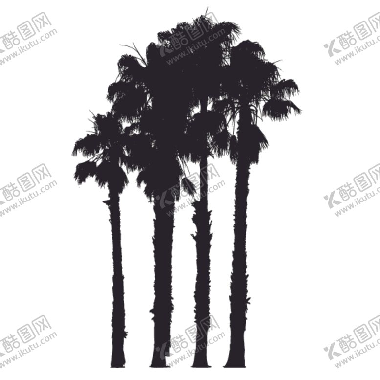 编号：19736810260917591588【酷图网】源文件下载-植物树木剪影