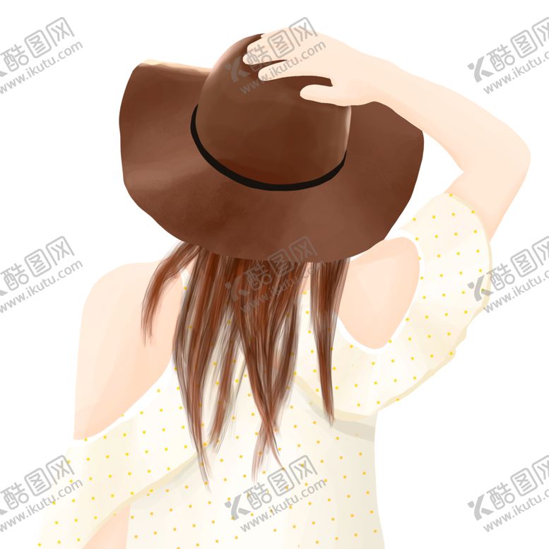 编号：23692206271306503861【酷图网】源文件下载-水彩手绘女孩