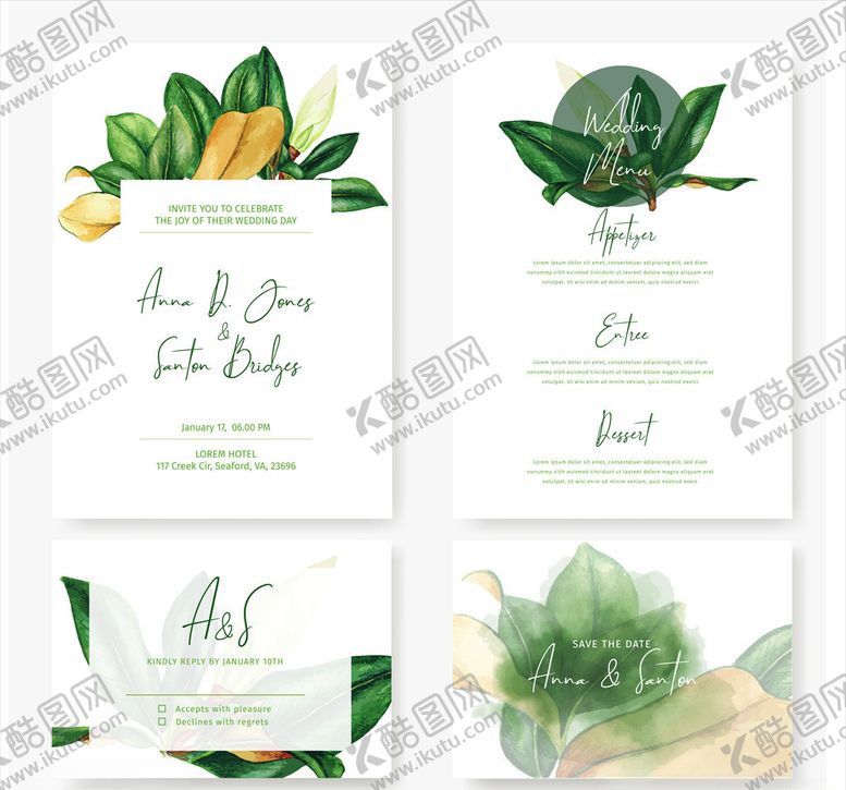 编号：78160210020959526140【酷图网】源文件下载-婚礼卡片