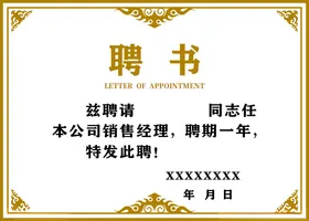 聘书公司模板国外工程师
