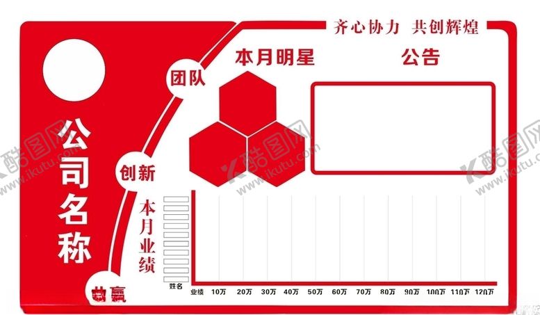 编号：94041905171637409682【酷图网】源文件下载-业绩公示栏