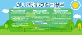 幼儿园健康知识宣传展板设计