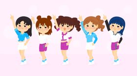 卡通人物POP手绘音乐