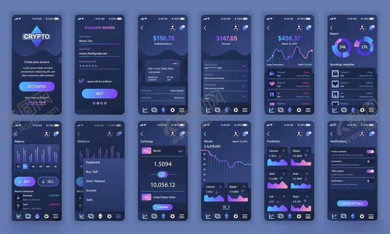 编号：52119209200432464115【酷图网】源文件下载-炫酷深色手机界面