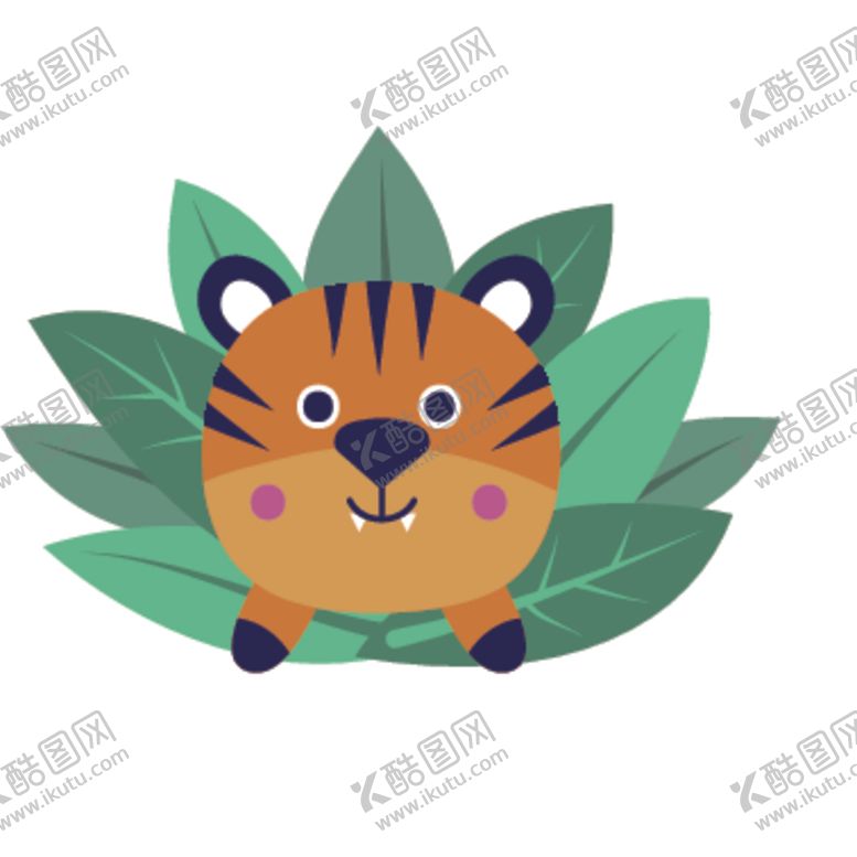 编号：76001910052228224162【酷图网】源文件下载-创意老虎插画图案