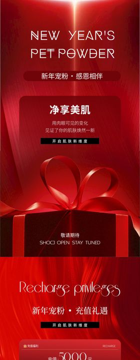 美业新年宠粉海报