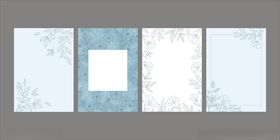 简约淡雅花卉请柬贺卡邀请函背景