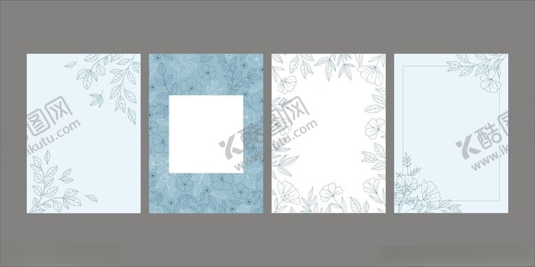 编号：20406311202059332594【酷图网】源文件下载-简约淡雅花卉请柬贺卡邀请函背景