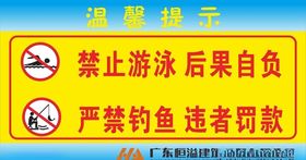 禁止游泳禁止钓鱼