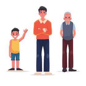 扁平人物插画