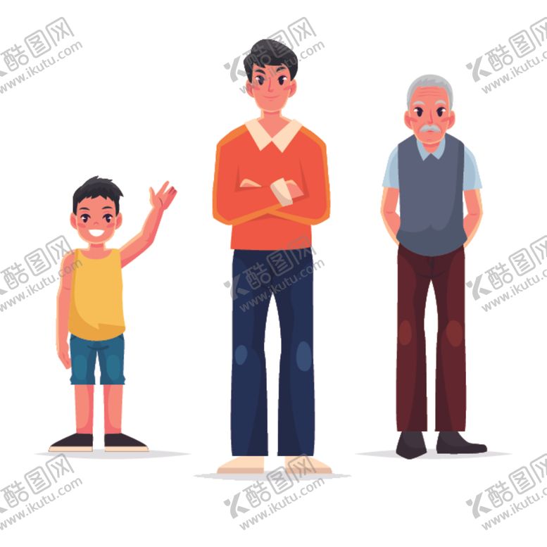 编号：84368710231131317212【酷图网】源文件下载-扁平人物插画