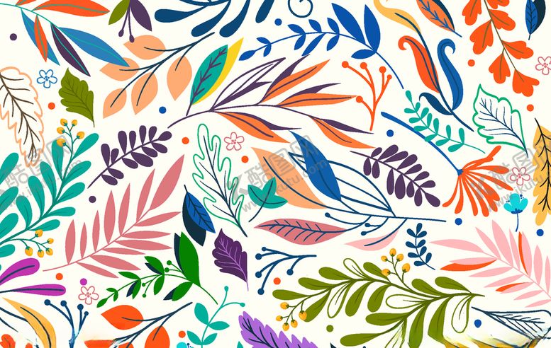 编号：54358710100247557262【酷图网】源文件下载-叶子背景