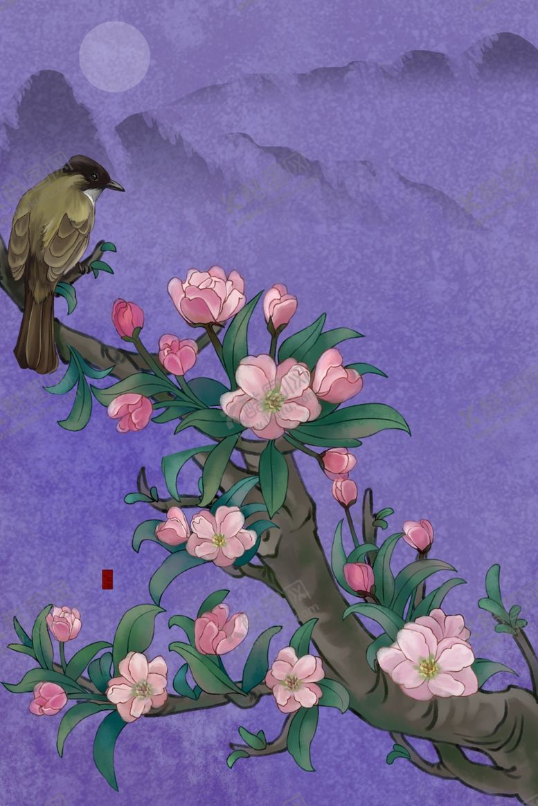 编号：12465110051933538913【酷图网】源文件下载-花鸟图