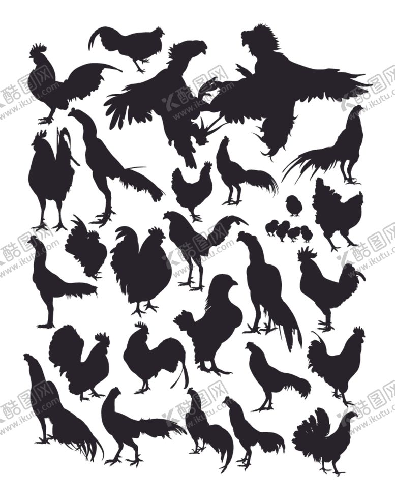 编号：98193909210421362860【酷图网】源文件下载-动物剪影