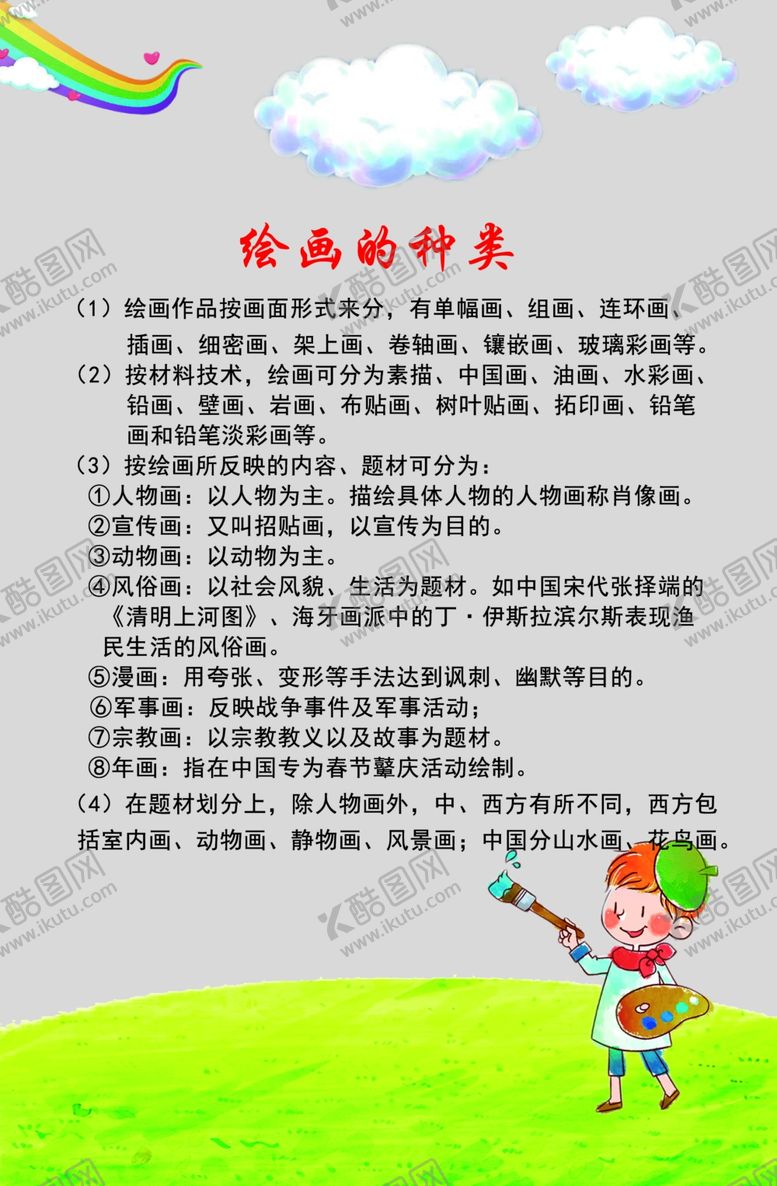 编号：34488407072239142704【酷图网】源文件下载-美术绘画知识海报