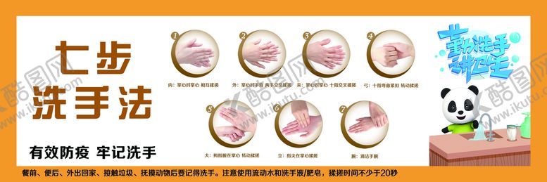 编号：72608509201805251987【酷图网】源文件下载-七步洗手法