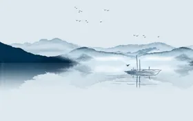 装饰画水墨中式轻奢挂意