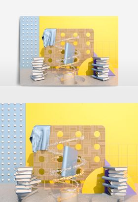 c4d电商促销场景模型oc渲染