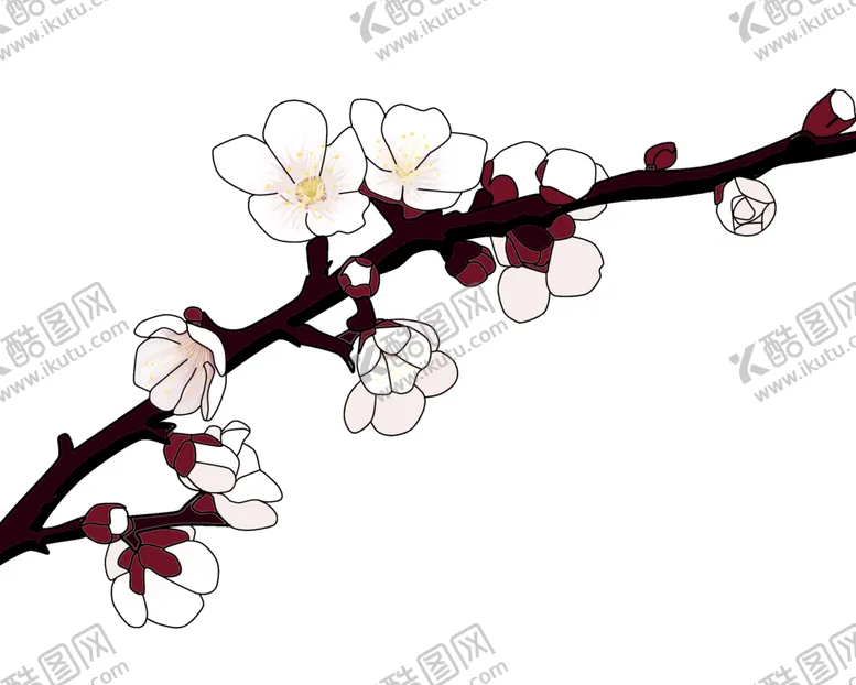编号：70214307011044163240【酷图网】源文件下载-梅花树枝元素