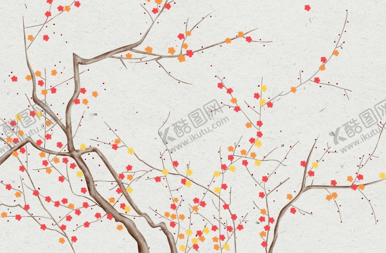 编号：87288312181854305278【酷图网】源文件下载-花鸟背景墙