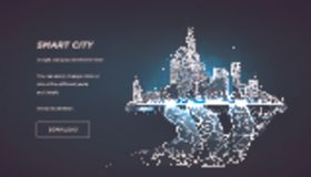 科技光效渐变展板商业底纹