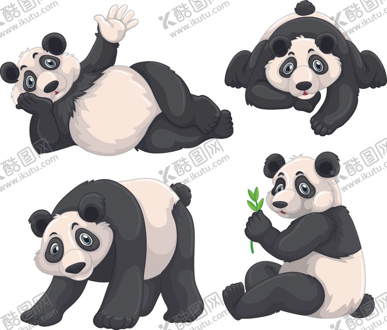 编号：21740807021141126287【酷图网】源文件下载-卡通熊猫