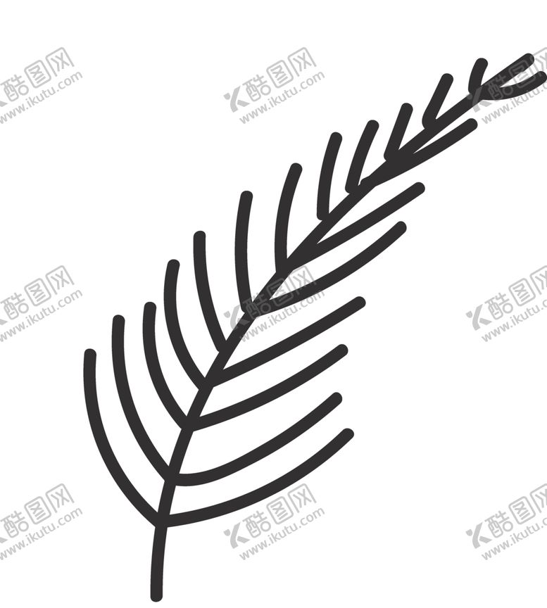 编号：57083811012133305051【酷图网】源文件下载-手绘植物叶片