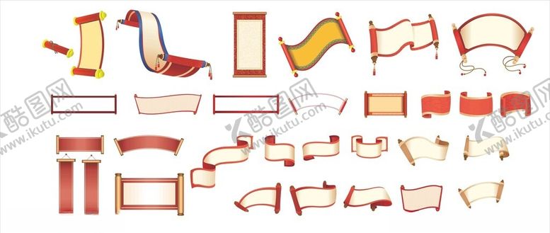 编号：28757711182332492873【酷图网】源文件下载-中国风卷轴标题
