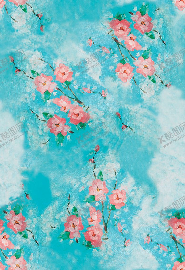 编号：95460610101640209373【酷图网】源文件下载-扎染大牌小碎花数码印花