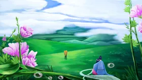 小清新简约创意海报图片文艺范舒适插画