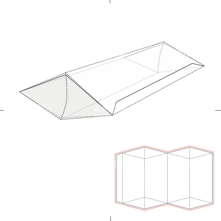 编号：99320212151854453067【酷图网】源文件下载-包装盒立体展开图