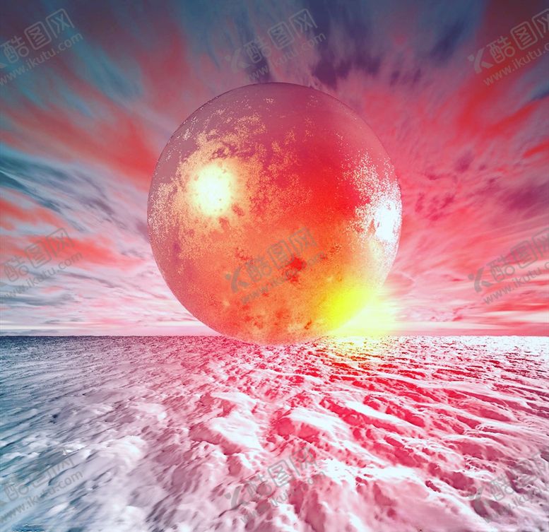 编号：50153405042147363590【酷图网】源文件下载-C4D模型外星球上的金属球