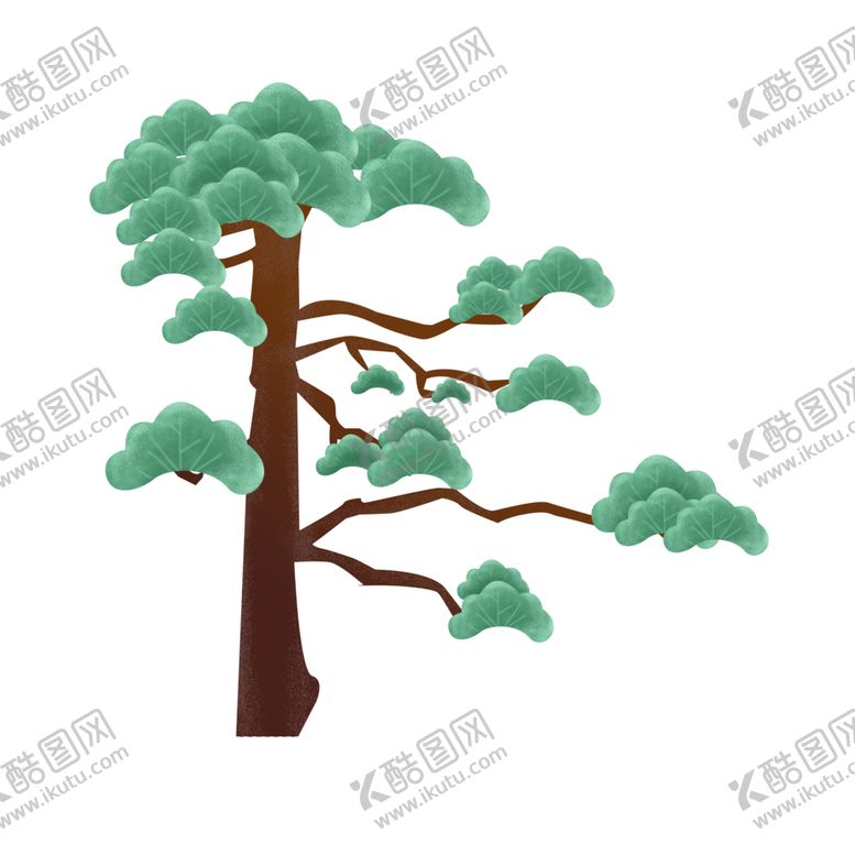 编号：16942207021053515812【酷图网】源文件下载-水墨松树
