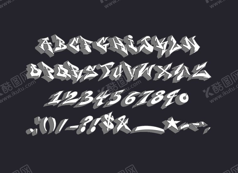 编号：11617507020210477750【酷图网】源文件下载-诡异爆炸扭曲英文字体