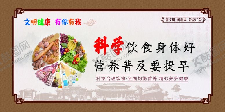 编号：34317009211133191481【酷图网】源文件下载-科学饮食身体好